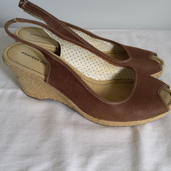 🌷 MONTEGO BAY CLUB Spadrillas  9 1/2 brown - Picture 3 of 4